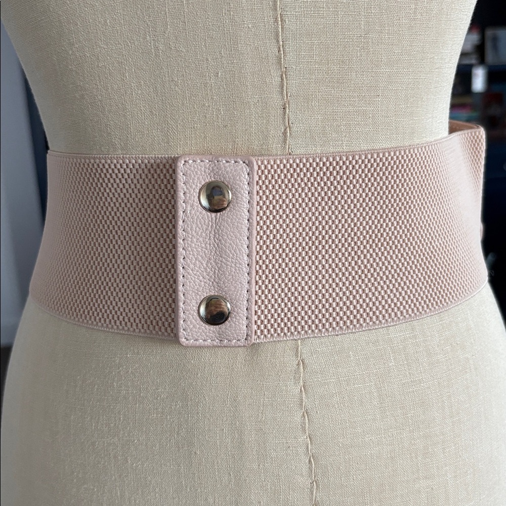 Aldo light Pink Floral Rosette Studded Belt size S - Picture 3 of 5